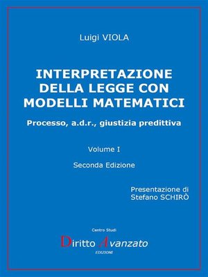 cover image of INTERPRETAZIONE DELLA LEGGE CON MODELLI MATEMATICI (II Edizione)